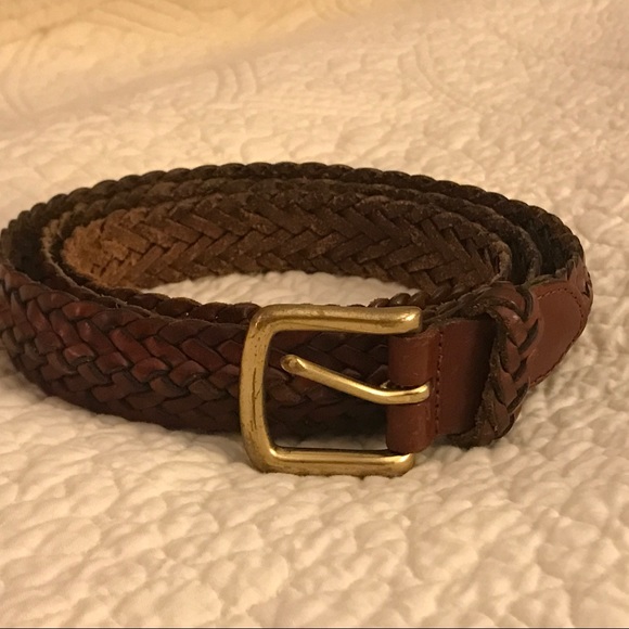 tan braided belt